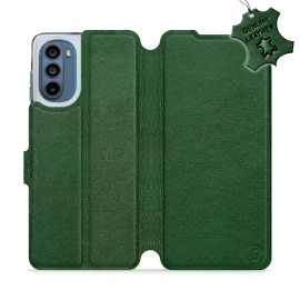 Hülle für Motorola Moto G62 5G - Farbe Green Leather