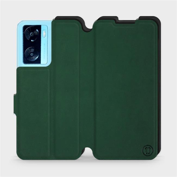 Hülle für OPPO A57s - Farbe Grün mit Schwarz