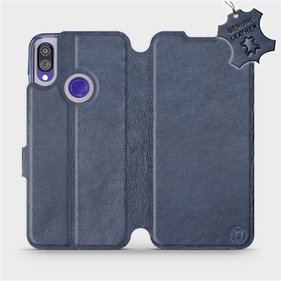 Hülle für Xiaomi Redmi Note 7 - Farbe Blue Leather