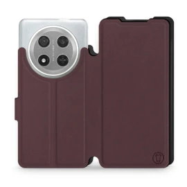 Hülle für Huawei Honor Magic7 Lite 5G - Farbe Burgund mit Schwarz