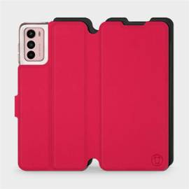 Hülle für Motorola Moto G42 - Farbe Rot mit Schwarz
