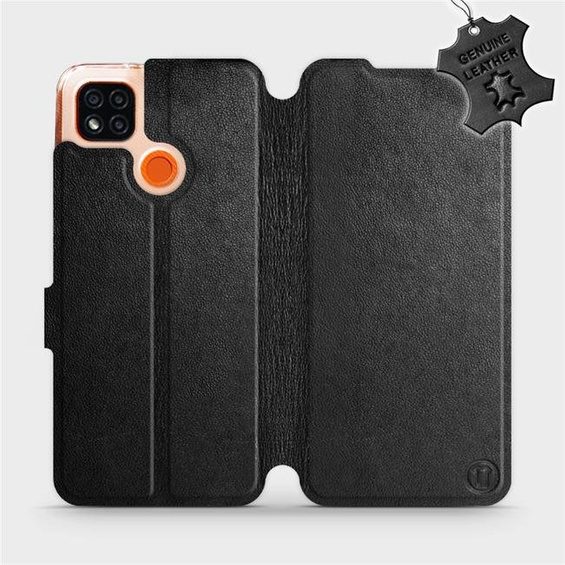 Hülle für Xiaomi Redmi 9C - Farbe Black Leather