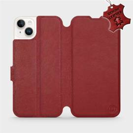 Hülle für Apple iPhone 14 Plus - Farbe Dark Red Leather