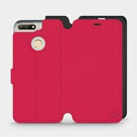 Hülle für Huawei Y6 Prime 2018 - Farbe Rot mit Schwarz