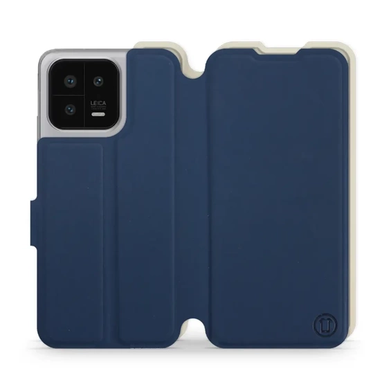 Hülle für Xiaomi 13 - Farbe Marineblau mit Platin