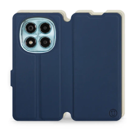Hülle für Xiaomi Redmi Note 14 Pro 4G - Farbe Marineblau mit Platin