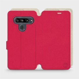 Hülle für LG G8s ThinQ - Farbe Rot mit Platin