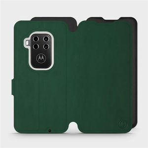 Hülle für Motorola One Zoom - Farbe Grün mit Schwarz