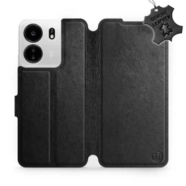 Hülle für Xiaomi POCO C65 - Farbe Black Leather
