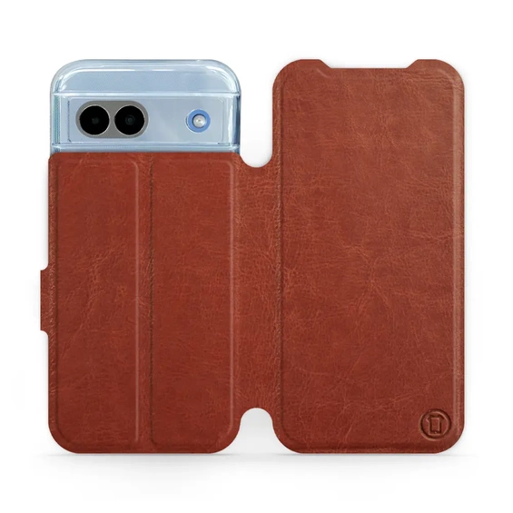 Hülle für Google Pixel 8A - Farbe Brown&Orange