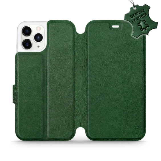Hülle für Apple iPhone 11 Pro - Farbe Green Leather