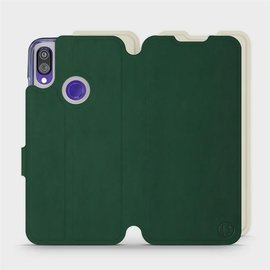 Hülle für Xiaomi Redmi Note 7 - Farbe Grün mit Platin