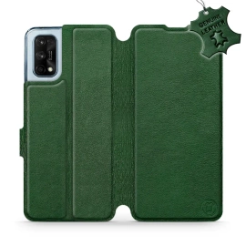 Hülle für Realme 7 Pro - Farbe Green Leather