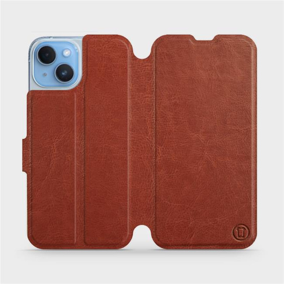 Hülle für Apple iPhone 14 - Farbe Brown&Orange