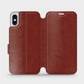 Hülle für Apple iPhone XS - Farbe Brown&Gray