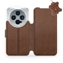 Hülle für Vivo X300 - Farbe Brown Leather