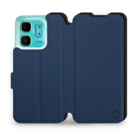 Hülle für Infinix HOT 50i - Farbe Marine mit Schwarz