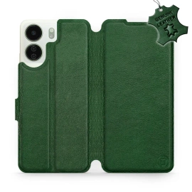Hülle für Xiaomi Redmi 13C - Farbe Green Leather