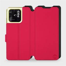 Hülle für Xiaomi POCO C40 - Farbe Rot mit Schwarz