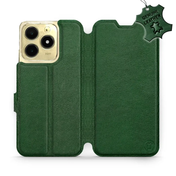 Hülle für Realme C61 - Farbe Green Leather