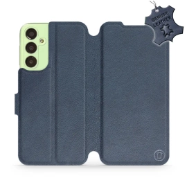 Hülle für Samsung Galaxy A24 - Farbe Blue Leather