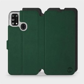 Hülle für Samsung Galaxy M31 - Farbe Grün mit Schwarz
