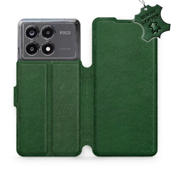 Hülle für Xiaomi POCO X6 Pro - Farbe Green Leather