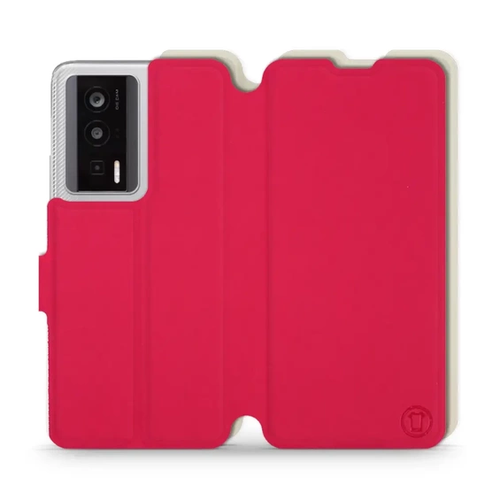 Hülle für Xiaomi POCO F5 Pro - Farbe Rot mit Platin