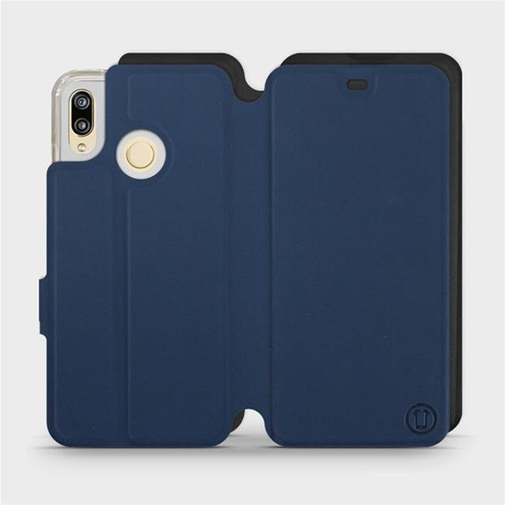 Hülle für Huawei P20 Lite - Farbe Marine mit Schwarz