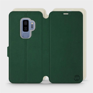 Hülle für Samsung Galaxy S9 Plus - Farbe Grün mit Platin