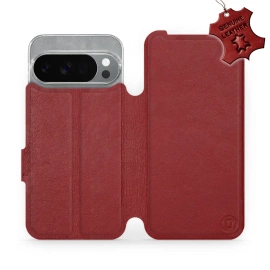 Hülle für Google Pixel 10 Pro - Farbe Dark Red Leather