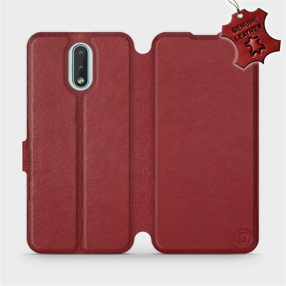 Hülle für Nokia 2.3 - Farbe Dark Red Leather