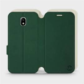 Hülle für Samsung Galaxy J3 2017 - Farbe Grün mit Platin