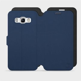 Hülle für Samsung Galaxy J5 2016 - Farbe Marine mit Schwarz
