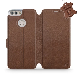 Hülle für Huawei P Smart - Farbe Brown Leather