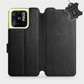 Hülle für Xiaomi POCO C40 - Farbe Black Leather