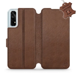 Hülle für Realme 7 - Farbe Brown Leather