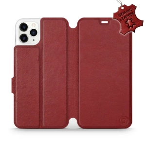 Hülle für Apple iPhone 11 Pro Max - Farbe Dark Red Leather