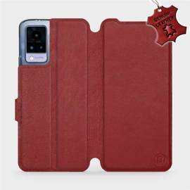 Hülle für Vivo V21 5G - Farbe Dark Red Leather