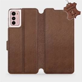 Hülle für Motorola Moto G42 - Farbe Brown Leather