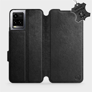 Hülle für Vivo Y33S - Farbe Black Leather