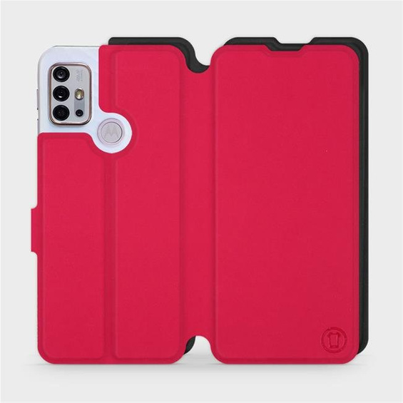 Hülle für Motorola Moto G10 - Farbe Rot mit Schwarz