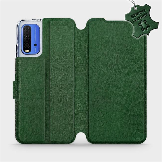 Hülle für Xiaomi Redmi 9T - Farbe Green Leather