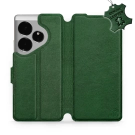 Hülle für Realme GT 6 - Farbe Green Leather