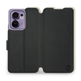 Hülle für OPPO Reno 13 F 5G - Farbe Schwarz mit Platin