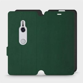 Hülle für Sony Xperia XZ3 - Farbe Grün mit Schwarz