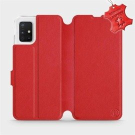 Hülle für Samsung Galaxy A51 - Farbe Red Leather