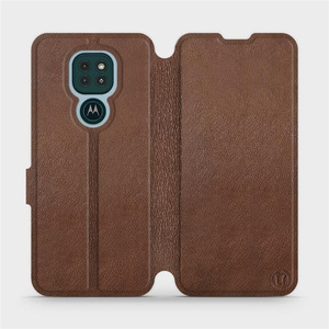 Hülle für Motorola Moto G9 Play - Farbe Brown Leather