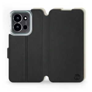 Hülle für Xiaomi Poco C85 5G - Farbe Schwarz mit Platin