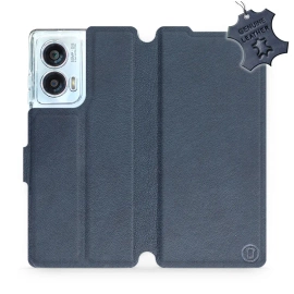 Hülle für Motorola Edge 50 Fusion - Farbe Blue Leather